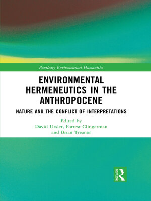 cover image of Environmental Hermeneutics in the Anthropocene